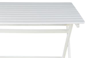 Bílý zahradní stůl Home2 z akáciového dřeva