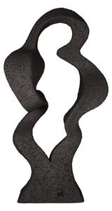 Socha vlna abstraktní umění Wave černá Present Time (Barva- černá)