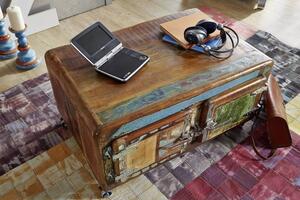 TESORI Příruční stolek 90x60 cm, staré dřevo