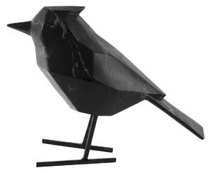 Soška ptáka bird marble L 24 cm černá mramorová Present Time (Barva- černá)