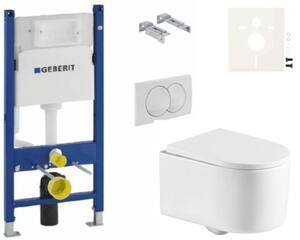 Závěsný WC set Geberit do lehkých stěn / předstěnová SAT SIKOGESREX72D01