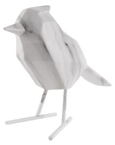 Soška ptáka bird marble L 24 cm bílá mramorová Present Time (Barva- bílá mramorová)