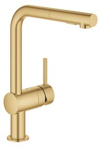 Dřezová baterie GROHE Minta s otočným ramínkem kartáčovaný Cool Sunrise 30274GN0
