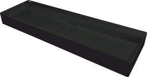 Deante Blur, granitové umyvadlo na desku 1200x400x120 mm, černá, DEA-CQB_NU2S