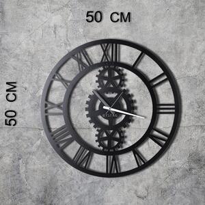 Wallity Dekorativní nástěnné hodiny Gear 50 cm černé