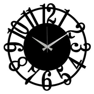 Wallity Dekorativní nástěnné hodiny Molor 48 cm černé