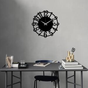 Wallity Dekorativní nástěnné hodiny Molor 48 cm černé