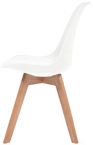 Jídelní židle Marion - 2 ks - umělá kůže | bílé