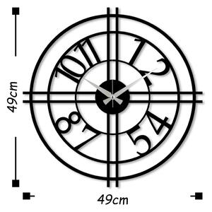 Wallity Dekorativní nástěnné hodiny Pejas 49 cm černé