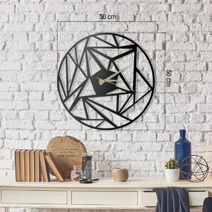 Wallity Dekorativní nástěnné hodiny Perspektif 50 cm černé