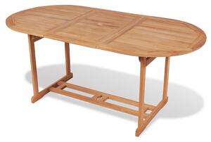 Venkovní jídelní stůl - teak | 180x90x75 cm