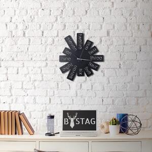 Wallity Dekorativní nástěnné hodiny Tokyo 50 cm černé