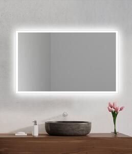 Zrcadlo na zeď chodbu do pokoje ložnice koupelny předsíně MOONLIGHT 70 x 120 cm s LED podsvíceným okrajem po celém obvodu 412-344