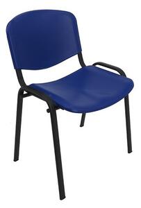 Konferenční plastová židle ISO Modrá