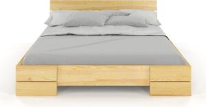 Luxusní prodloužená postel Sisko z borovicových hranolů, 180x200cm, přírodní