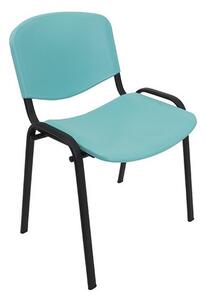 Konferenční plastová židle ISO Světle modrá