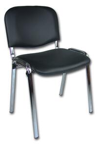 Konferenční židle ISO eko-kůže CHROM Černá D1 EKO