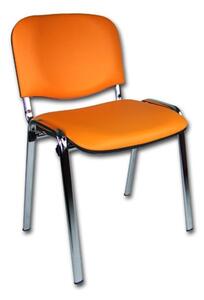 Mazur Konferenční židle ISO eko-kůže CHROM Barevná varianta: Oranžová D20 EKO