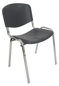 Konferenční plastová židle ISO CHROM Žlutá