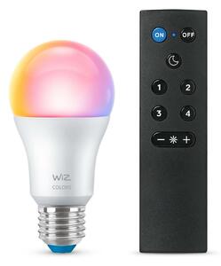 WiZ SET 1x LED žárovka E27 A60 8W (60W) 806lm 2200-6500K RGB IP20, stmívatelná + ovladač