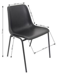 Konferenční židle Maxi černá Černá