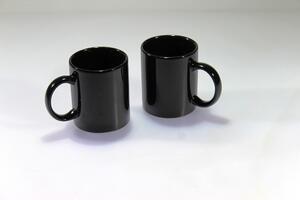 BDK-GLASS Keramické hrnky 250ml černé - 1+1 ZDARMA