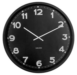 Nástěnné hodiny New Classic velké černé KARLSSON (Barva - černá)