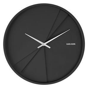 Nástěnné hodiny Layered Lines 30 cm černé Karlsson (Barva - černá)