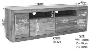 MONTREAL Komoda Standart 58x178 cm, palisandr