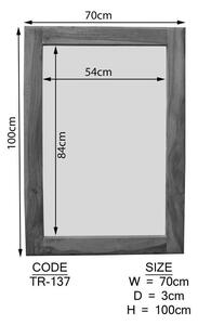 MONTREAL Zrcadlo 100x70 cm, palisandr