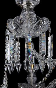 12-ramenný luxusní zámecký křišťálový lustr zdobený diamantovým brusem ve stylu Bohemia Baccarat