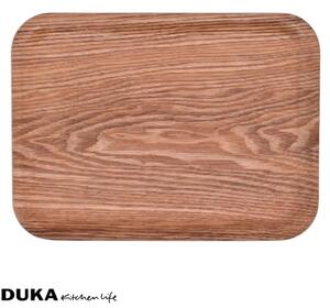Dřevěný obdélníkový tác 27x20cm Modern Scandi DUKA (Barva - dřevo)