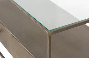 Kovový tv stolek repadeto 115 x 40 cm mosaz