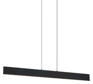 Moderní závěsné svítidlo černé vč. LED s 3-stupňovým stmíváním - Straight