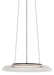 Designové závěsné svítidlo černé a transparentní s 3-stupňovým stmíváním - Scacrylic