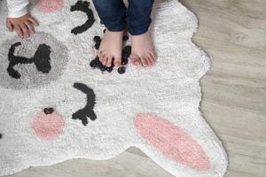 Pratelný koberec ve tvaru lamy milio béžový