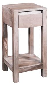 ROUND Příruční stolek 30X30x60 cm, palisandr, kouřová