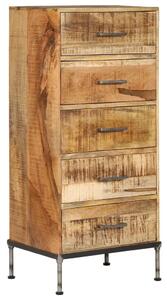 Komoda se zásuvkami - masivní mangovníkové dřevo | 45x35x106 cm