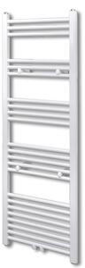 Žebříkový radiátor na ručníky - rovný - ústřední topení - bílý | 500x1424 mm