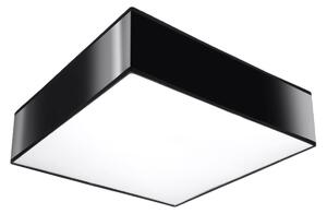 Stropní svítidlo Horus, 1x černé plastové stínítko, (bílý plast), (35 cm)
