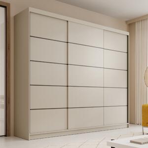 Šatní skříň s posuvnými dveřmi Andy - 250 cm Barva: Kašmír
