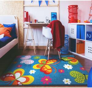 Makro Abra Dětský kusový koberec Mondo 14 Motýli modrý Rozměr: 120x170 cm