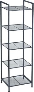 SONGMICS Regál Debra 128 cm černý