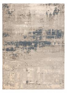 Kusový koberec vlněný JADE 45019/100 OSTA Abstraktní vintage béžový modrý Rozměr: 85x160 cm