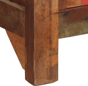 Příborník s poličkami - masivní recyklované dřevo | 65x30x180 cm