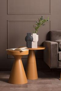 Odkládací stolek Solid 30 cm hořčicově žlutá Leitmotiv (Barva - hořčicově žlutá, kov)