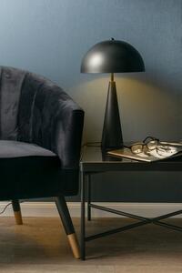 Konferenční obdélníkový skleněný stolek Smooth Square 120x60 cm Leitmotiv (Barva - černá, sklo)