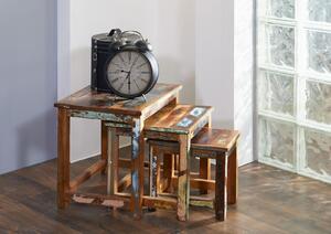 OLDTIME Příruční stolek set 48x40 cm, staré dřevo