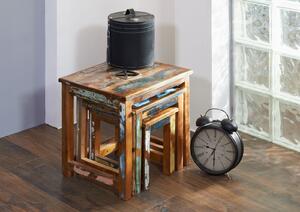 OLDTIME Příruční stolek set 48x40 cm, staré dřevo