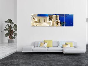 Obraz - Santorini, Řecko (170x50 cm)